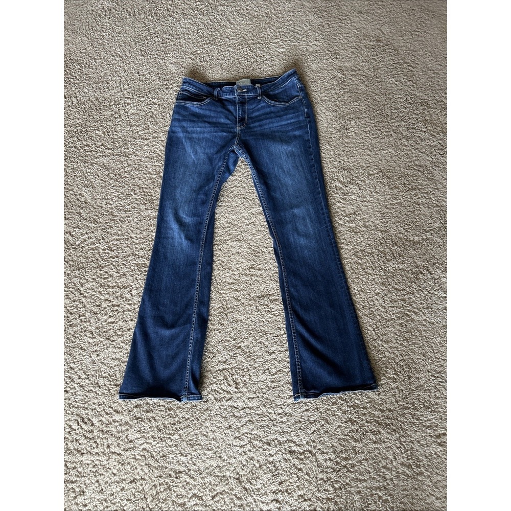 BKE Jeans Womens Blue Stella Mid Rise Slim‎ Bootcut Tailored Denim 31x31.5